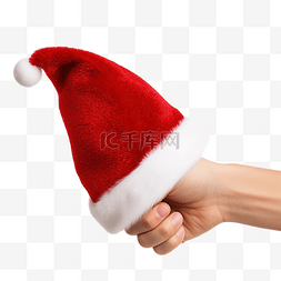 手放在图片_手放在圣诞老人的红色手套中，拇