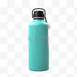 野营水瓶的 3d 插图