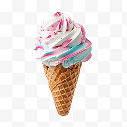 冰淇淋png与ai生成