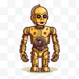 c3po图片_c3po 剪贴画 星球大战 c 的角色 向