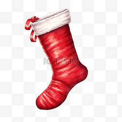 红色圣诞袜绘图