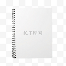 笔记本样机图片_白色空白螺旋笔记本样机