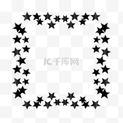 适合不适合图片_方形框架中的黑色闪亮星星非常适