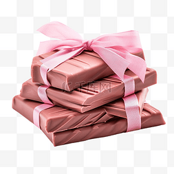 巧克力色背景图片_粉色巧克力包裹