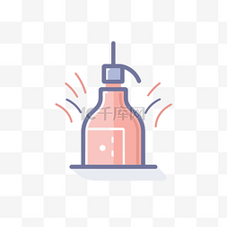 酱油醋瓶图片_一瓶醋的平面图标 向量