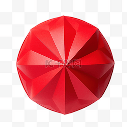 红色纸球
