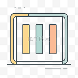 像素矩形图片_显示带有彩色条纹的信息栏的插图