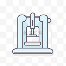 雕刻机图片_机器雕刻机图标线图符号 向量