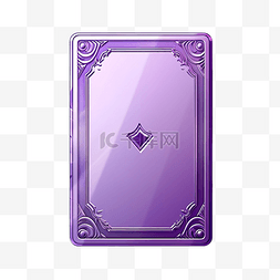 紫色怪物素材图片_紫色魔法卡