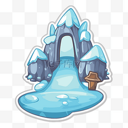 雪卡通城堡图片_白色背景上孤立的免费矢量雪和冰