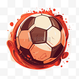 足球球卡通图片_運動球 向量