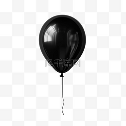 优雅的黑色气球