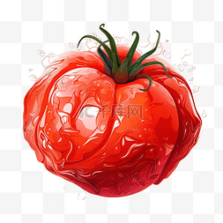 红番茄插画ai生成