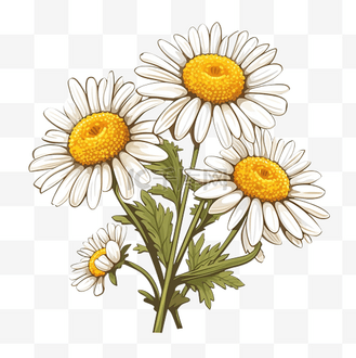 水彩洋甘菊图片_水彩洋甘菊素材-水彩洋甘菊图片大全-千库网