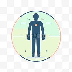 将您的身体显示在一个圆圈上的线