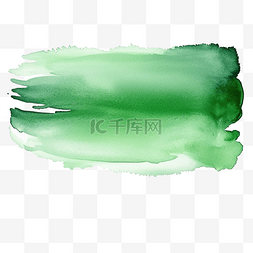 绿色的刷子图片_绿色水彩颜料描边