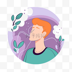 红玫瑰边框背景图片_深呼吸剪贴画人呼吸矢量图孤立背