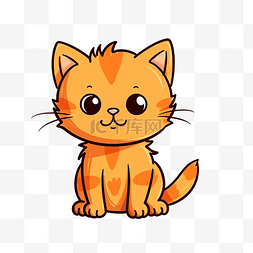 恐怖猫图片_心不在焉地乱写乱画, 橙色的猫