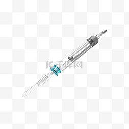 疫苗接種图片_注射器 3d 插图渲染