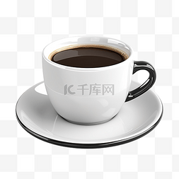 咖啡杯3d图片_一杯咖啡 3d 渲染