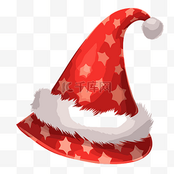 透明圣诞老人帽子剪贴画圣诞帽子