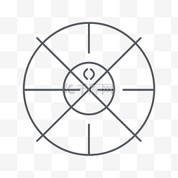 一个圆圈的轮廓，周围有一个箭头
