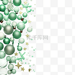 木空间图片_带有复制空间的绿色柔和圣诞假期