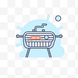 烧烤图标设计图片_绘制一个烧烤图标 向量