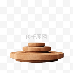 平台介绍图片_木质基座产品站空展示抽象木质最