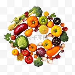 新鲜的蔬菜水果图片_季节性维生素秋季食谱概念万圣节