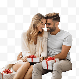 党2020图片_圣诞夜，一对相爱的跨国情侣坐在
