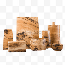 木质套装 山毛榉木 去皮 涂漆