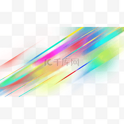 抽象彩虹光图片_全息彩虹光效辐射创意