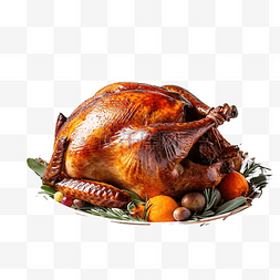 感恩节在白色纹理的桌子上烤火鸡