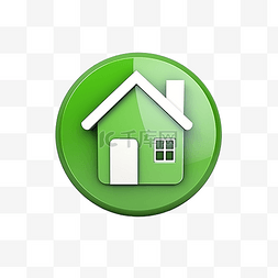 家居背景图片素材图片_3d 风格的家居插画按钮
