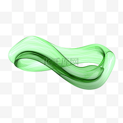 箭头画圈图片_3d 曲线绿色混合图