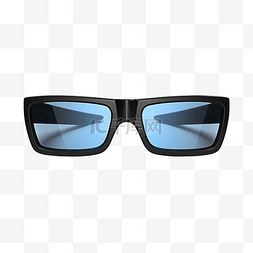孤立在白色背景上的 3d 眼镜 png 插