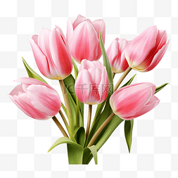 金梅花瓣图片_新鲜的天然粉红色郁金香花束人工