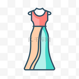 人体模型图片图片_人体模型上带有裙子的彩色线条图