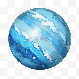 木星背景图片_海王星行星插图