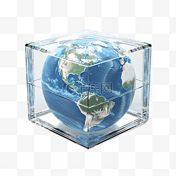立方体中的地球