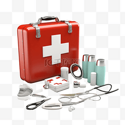 First Aid Medical 3d 插图