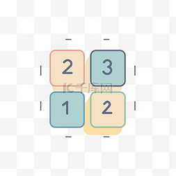 彩色的立方体图片_两个里面有数字的立方体 向量