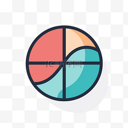 上传头像icon图片_用于市场研究的饼图平面矢量图标
