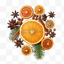 排列的星星图片_圣诞作文顶视图平躺排列的干橙子