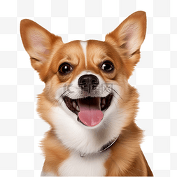 狗狗开心微笑的图片