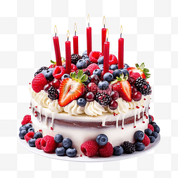粉色的生日蛋糕图片_色彩缤纷的生日蛋糕，装饰着融化