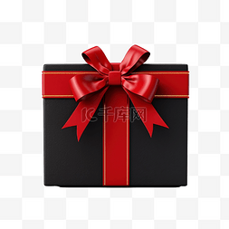 礼物盒黑图片_黑色星期五和圣诞节礼物盒，带红