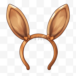 兔子耳朵装饰图片_兔子耳朵 兔子耳朵 PNG