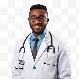 专业医生图片_年轻的非洲裔专业医生